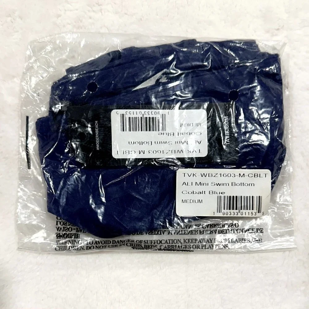 NWT Tavik Ali Mini Swim Bottom in Cobalt Blue - Medium